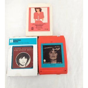 Linda Ronstadt Greatest Hits, A Retrospective, And Get Closer 8 Track Tape Lot